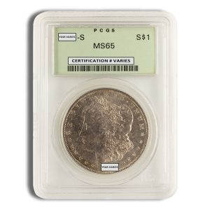 Pre-1921 Morgan Dollar - PCGS MS65 (Toned)